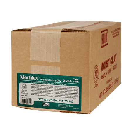 Amaco Marblex™ Self-Hardening Clay, Gray, 25 lbs. 47340B